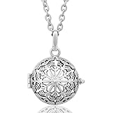 EUDORA Harmony bola Snow Flower Mother's Day Gift Musical Chime Ball Pendant Pragnancy Necklace