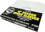 12" Vinyl Record Sleeves - Heavyweight White Paper Inner Sleeves - Archival Quality, Acid-Free! Set of 100 #12IW
