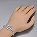 KIVN Fashion Jewelry Adjustable Bolo Evil eye Pave CZ Cubic Zirconia Wedding Bridal Bracelets for Women (Turquoise)