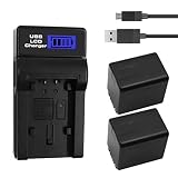 E-TS Upgraded 5000mAh Panasonic VW-VBT380 Battery Replacement 2-Pack Compatible With Panasonic HC-V210, HC-V250, HC-V380, HC-V510, HC-V520, HC-V710, HC-V720, HC-V750, HC-V770, HC-VX870, HC-VX981K