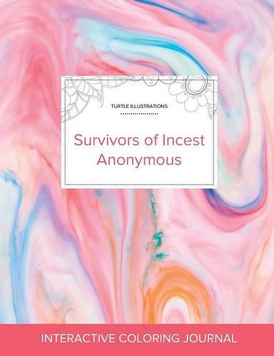 Adult Coloring Journal: Survivors of Incest Anonymous (Turtle Illustrations, Bubblegum)