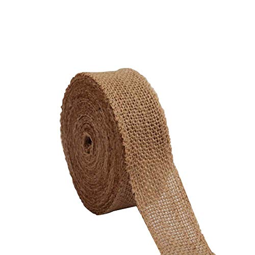 AAYU 3-Pack Burlap Ribbon 90' in Total | 1 1/2" x 10 Yards | Natural Jute | Total 30 Yards