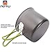 AOTU Upgrade Aluminum Material Camping Cookware Set Camping Stove Outdoor Cooking Mess Kit Pots Pans Camp Kettle Portable for Outdoor Camping Hiking and Picnicthumb 3