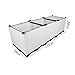 Hershii Garden Raised Bed Kits Rectangular Plastic Deepened Plant Containers Indoor Outdoor Vegetables Herbs Flowers Growing Planter Box – White – 46.06 X 15.35 X 14.96 Inchesthumb 1
