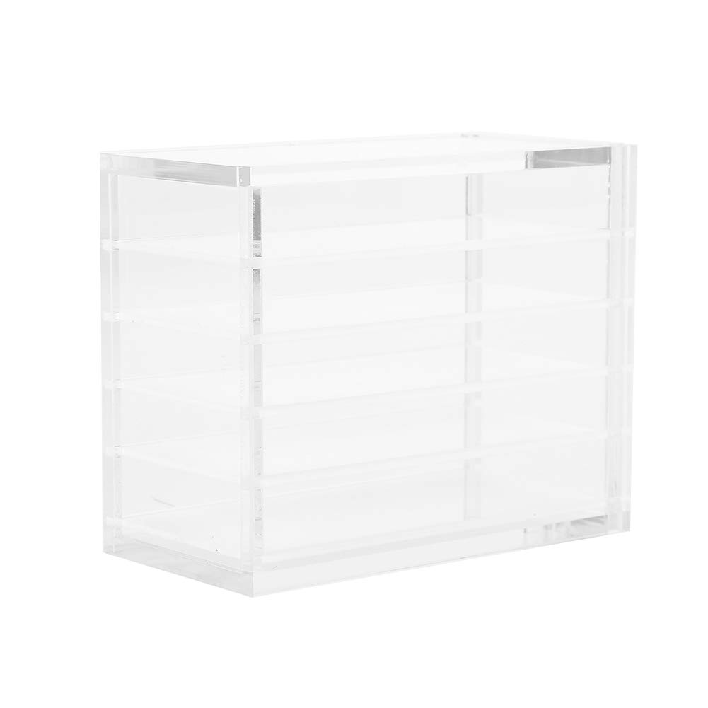 Uxsiya Eyelash Extension Storage Box Transparent 5-Layer Pallet Lash Holder Lash Plate Storage Box for False Eyelash Makeup Display Gift