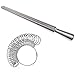 Ring Mandrel Sizer Metal Mandrel, Yookat Finger Sizing Measuring Stick Metal, with Ring Sizer Guage Set of 27 Pcs Circle Models Jewelry Sizer Tool