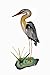 Hand Carved Metal Blue Heron Wall Art Hanging Tropical Nautical Decor CLEARANCE SCRATCH AND DENT SALE