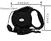 Heavy Duty Retractable Dog Leash 26ft,Pet Long Walking Leashes Leads for Small Medium Large Dogs Doggie Up to 110lbs (Black)