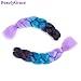BeautyGrace 5 Packs Ombre Jumbo Braiding Hair Extensions Kanekalon Synthetic Ombre Braid Hair Expressions (24 inch, Purple-Blue-Violet)