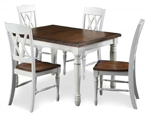 Amazon.com - Monarch Rectangular Dining Table and Four ...