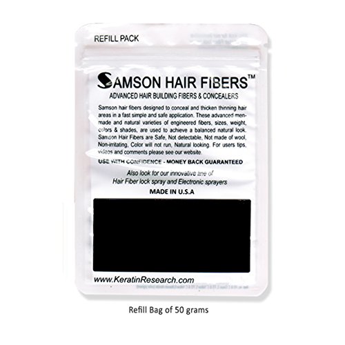image for Samson Hair Building Fibers Hair Loss Concealer MEDIUM BROWN large REF
