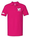 LYFT Polo shirt in Hot Pink, LYFT driver shirt, LYFT shirt.
