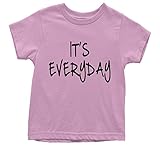 Expression Tees Youth (Black Print) It's Everyday T-Shirt Medium Light Pink