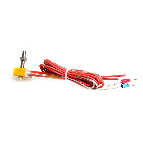 Wangdd22 3D Printer Accessories MK8 Extruder Hot End kit with Cotton Insulation for 1.75mm Filament,0.4mm Nozzle,12v 24w Thermocouple