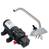 RV Water Pump 12V, Maso Self-Priming Galley High Pressure Electric Pumps with 360&deg; Spin Faucet/Tap for Boat/Caravan Motorhome