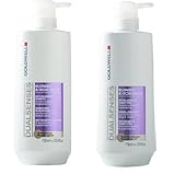 Goldwell Dual Senses, Blond & Highlights Anti-Brassiness shampoo and conditioner, 25.4 fl oz/750 ml each