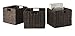Winsome Granville, 3 Small Baskets, Chocolate