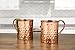 Premium Moscow Mule Copper Unlined Gift Pack Mug, 100 % Pure Solid Copper (16-Ounce, Hammered, Set of 2)
