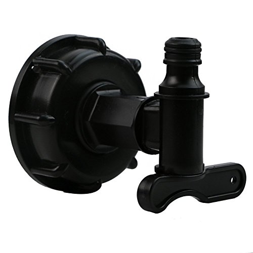 Feamos 1000L IBC To (15mm) 1/2" Water Tank Hose Yard Adapter with Switch Pack of 1