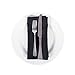 E-Living Store Polyester Cloth Napkins, Commercial Qualit & Heavy Duty for Restaurant, Catering Event, or Home Use (18x18 - Bulk Set of 12) Black