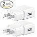 Samsung OEM EP-TA10JWE 2.0 Amp Travel Charger Adapter for Samsung Galaxy S5, Note 3, Edge, Tab Pro, Note Pro - White -Pack of 2