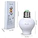 KEDSUM Wireless Remote Control E26/E27 Light Bulb Socket & ON/Off Remote Controller Switch, Wireless Light Switch Kit, Remote Lighting Fixtures