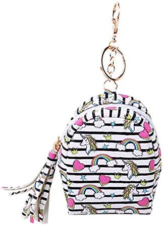 Unicorn Womens Wallet Card Mini Zipper Key Coin Purse Pouch Bag With Keychain