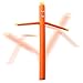 Cloud 9 Inflatable Wacky Waving Tube Man, Orange 20 ft Dancing Air Puppet with Flailing Arms