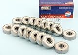 VXB Brand, Set of 16 Skate 608-2rs Sealed Ceramic Bearing 8x22x7mm inline Skate, roller skate, roller blade, roller hockey
