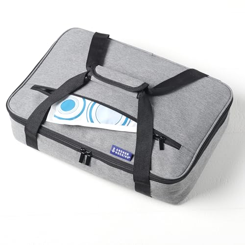 Anchor Hocking 3 Quart Glass Baking Dish with Lid, Insulated Carrier & Hot/Cold Pack