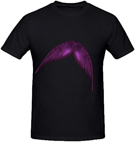 Dusehao Men Mermaid Tail Custom Cotton O-Neck T Shirts Black