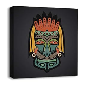 African Culture Pattern Painting Artwork for Home Framed