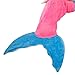 BATTOP Pink Mermaid Tail Super Soft Blanket Crystal Velvet Lovely Gift for kids (Child, Pink)