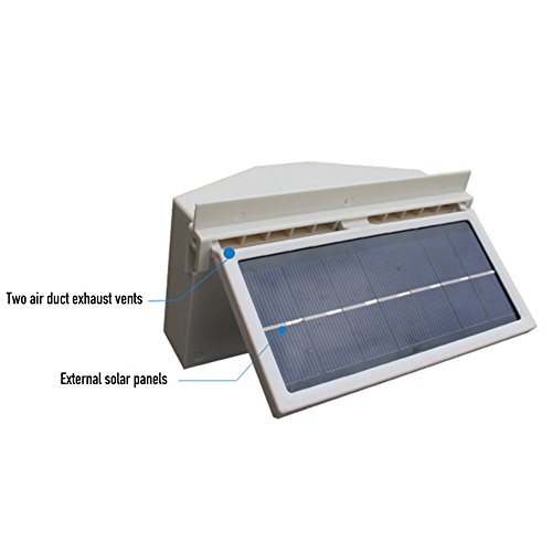 Oda Car Cool Cooler Fan Solar Powered Auto Front/Rear Window Air Vent Exhaust Fan Vehicle Radiator Vent with Ventilation - Thumbnail 5