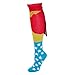 BioWorld Wonder Woman Knee High Shiny Red Caped Socks