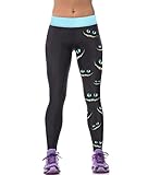ZIOOER Fitness Yoga Sport Pants Printed Stretch Ankle Legging Aniaml Faces