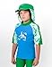 Tuga Boys Flap Sun Hat (UPF 50+), Moss, Large