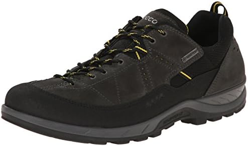 ECCO Men's Yura GTX Fashion Sneaker, Black/Dark Shadow, 47 EU/13-13.5 M US
