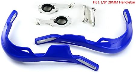 SUCAN 1 1/8" Aluminum Handguard For Yamaha YZ YZF WR WRF TTR MX Enduro SM (28MM, Blue)