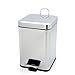 Household dustbin Stainless steel dustbin. foot pedal stainless steel trash can