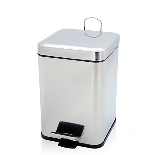 Household dustbin Stainless steel dustbin. foot pedal stainless steel trash can
