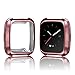 FitTurn Case Compatible with Fitbit Versa Case TPU Protective Case Fashion Color Frame Shock Resistant Proof and Shatter-Resistant Cover Protector Shell for Fitbit Versa Smart Watch