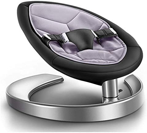 JYKOO Baby Bouncer Chair, Rocking Baby Swing Chair for Newborn, Toddler Kids From Ages 0 to 6, Bouncer Infant Comfort Swing Chair Soft Toddler Cradle Seat, Multicolor Plush Rocking Toy,Black