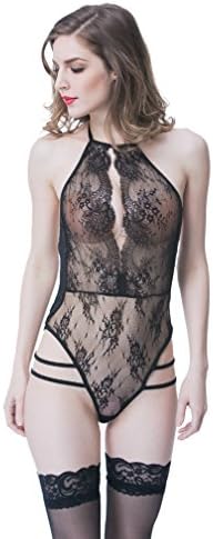 opdamyi Women's Lace Printing bellyband Type Siamese Underwear