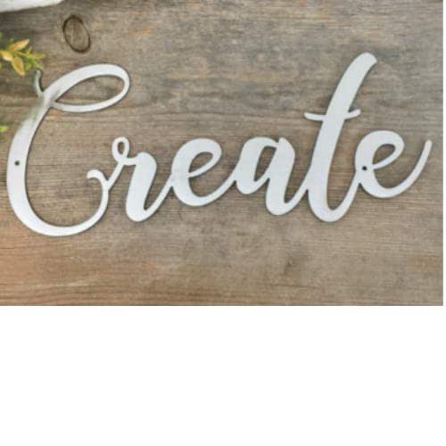 Create Metal Script Sign Home Decor Wall Art Sign