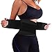 ZOUYUE Back Brace, Back Braces for Lower Back Pain Waist Trainer for Weight Loss Body Shaper Waist Trimmer Waist Trainer(Black,Large)