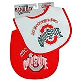 Ohio State Buckeyes Premium Cotton Baby Bibs: 2 Pack