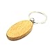 Kimter DIY Blank Wooden Key Chain Personalized EDC Wood Keychains Best Gift Mix 4 Shape Pack Of 10pcs
