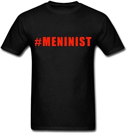 Meninist Short Sleeve Classical Printed T-shirt For Men Black XS