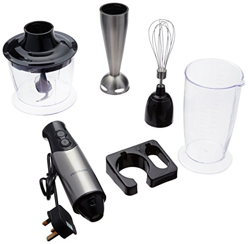 Click Here to See More Images Frigidaire FD5108 Hand Blender with Chopper and Whisk, 220-volt, Black